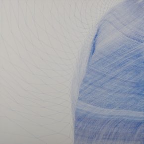 Blue drawing no.4, 2010, 85x85 cm, ink on canvas